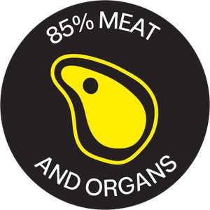 85% meat and organs